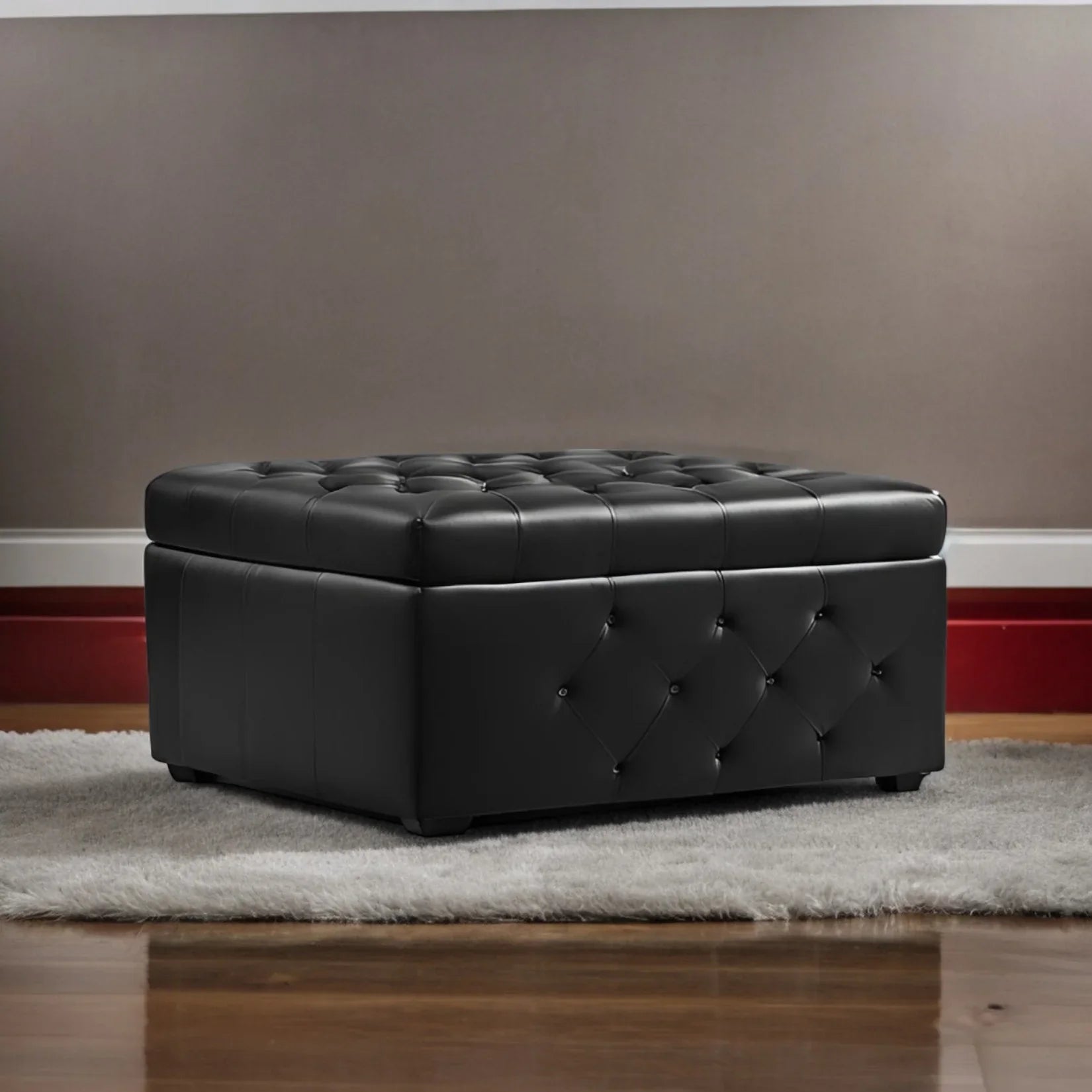 Custom-Made Wooden Bench for Hallway - Ottoman - CRUZ INTERNATIONAL - Furniture Store